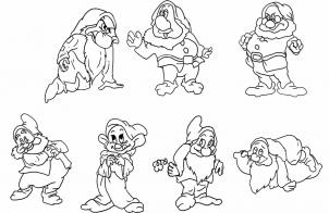 302x196 How To Draw How To Draw The Seven Dwarfs From Snow White - Snow White And The Seven Dwarfs Sketches