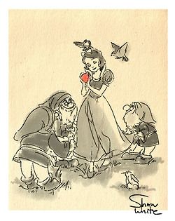250x315 Snow White And The Seven Dwarfs Sketch Tumblr Snow White - Snow White And The Seven Dwarfs Sketches