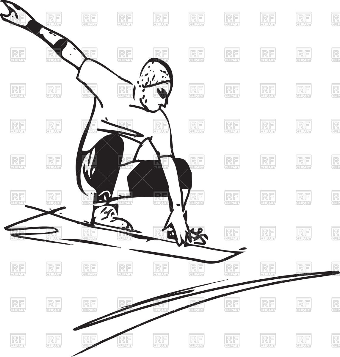1143x1200 Sketch Of Sandboarding - Snowboard Sketch