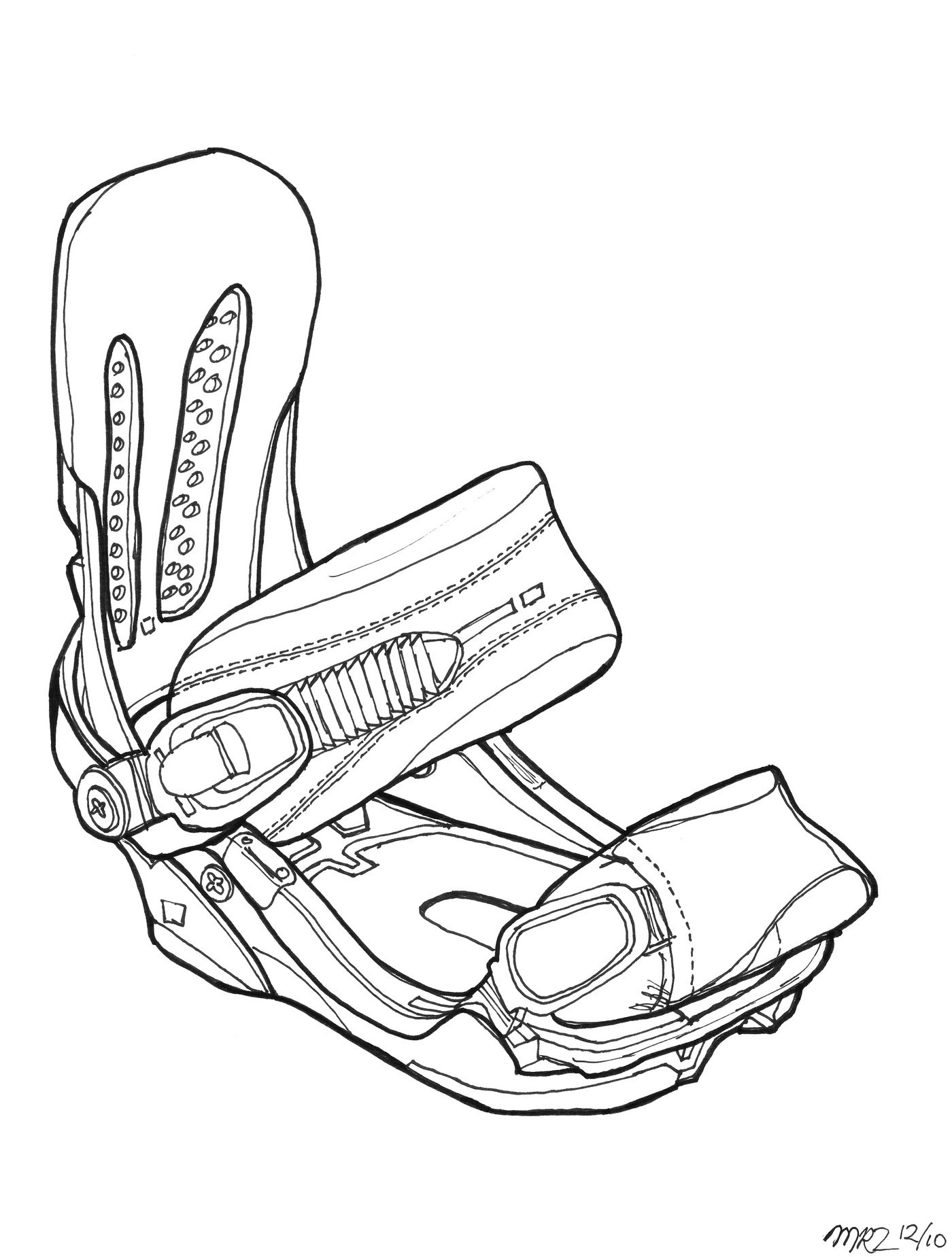 1400x1849 Sketches By Michael Ryan Zaleta - Snowboard Sketch