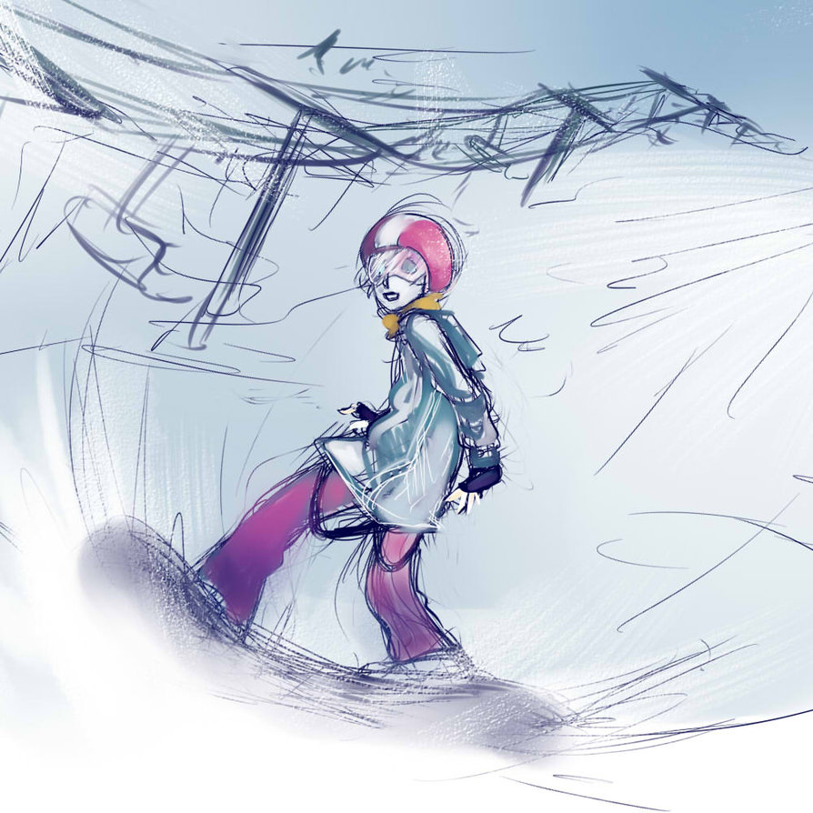 894x894 Snowboard Sketch By Sildesalaten - Snowboard Sketch
