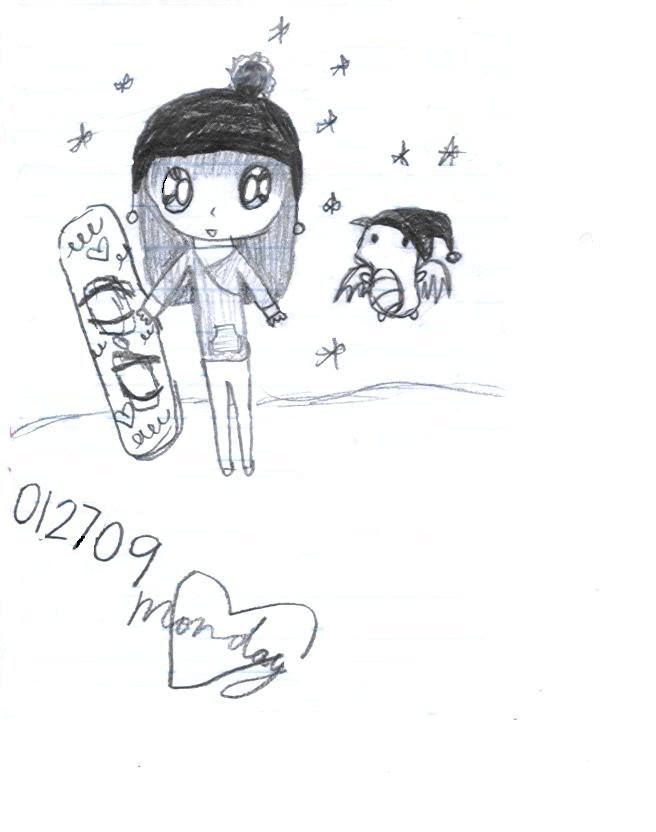 656x832 Snowboard Sketch By Ivamp - Snowboard Sketch