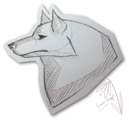 430x404 Wolf Sketch By Snowdrop Animation - Snowdrop Sketch