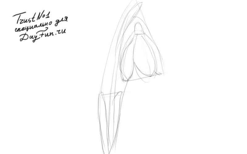 800x500 How To Draw A Snowdrop Step By Step - Snowdrop Sketch