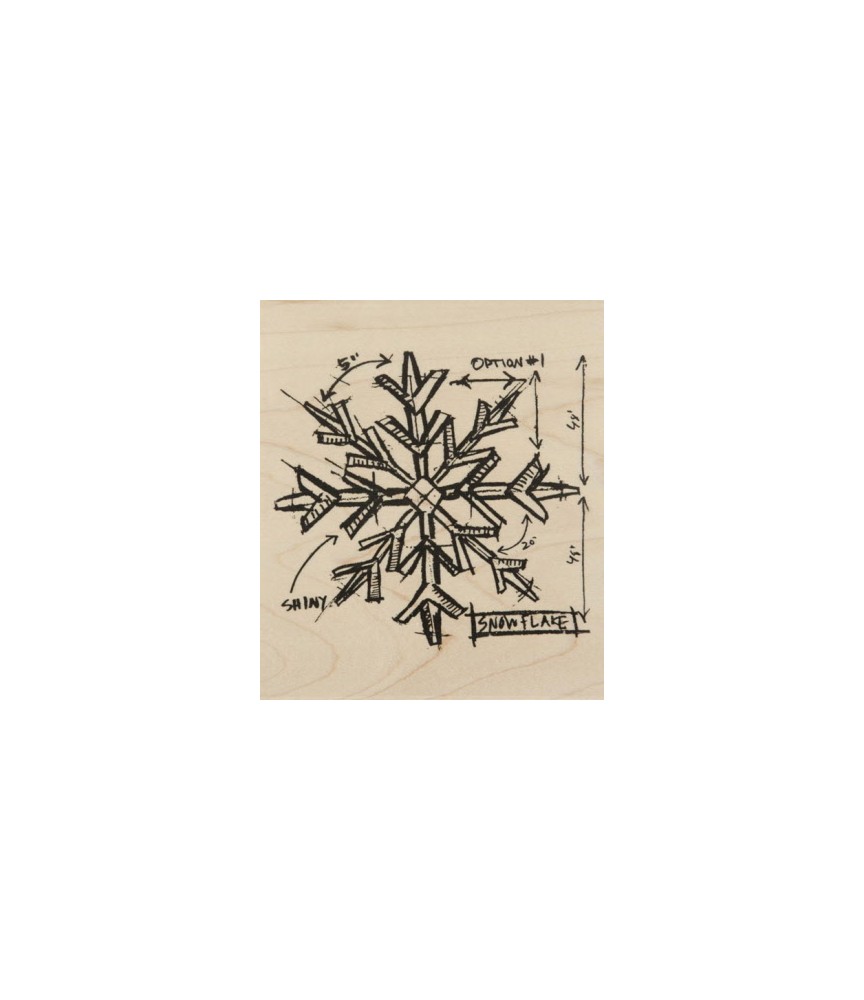 864x1000 Stampers Anonymous Stempel Snowflake Sketch - Snowflake Sketch