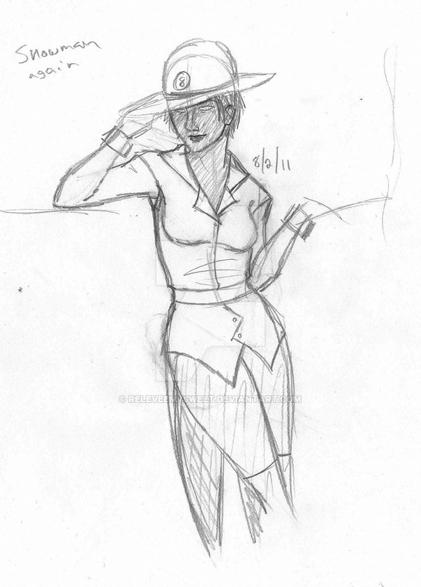 600x836 Homestuck Snowman Sketch By Releveemysweet - Snowman Sketch