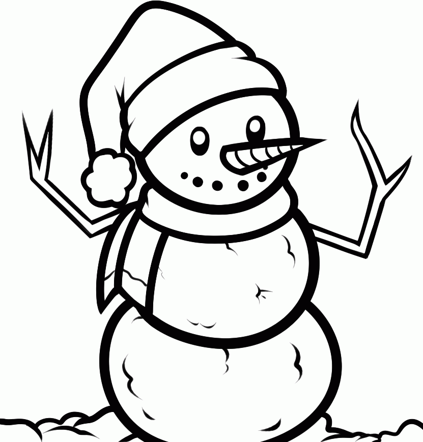 831x869 Navishta Sketch Snowman Christmas Special - Snowman Sketch Images