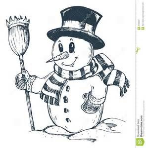 295x300 Snowman Sketch - Snowman Sketch Images