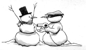 360x212 Snowman Sketch - Snowman Sketch Images