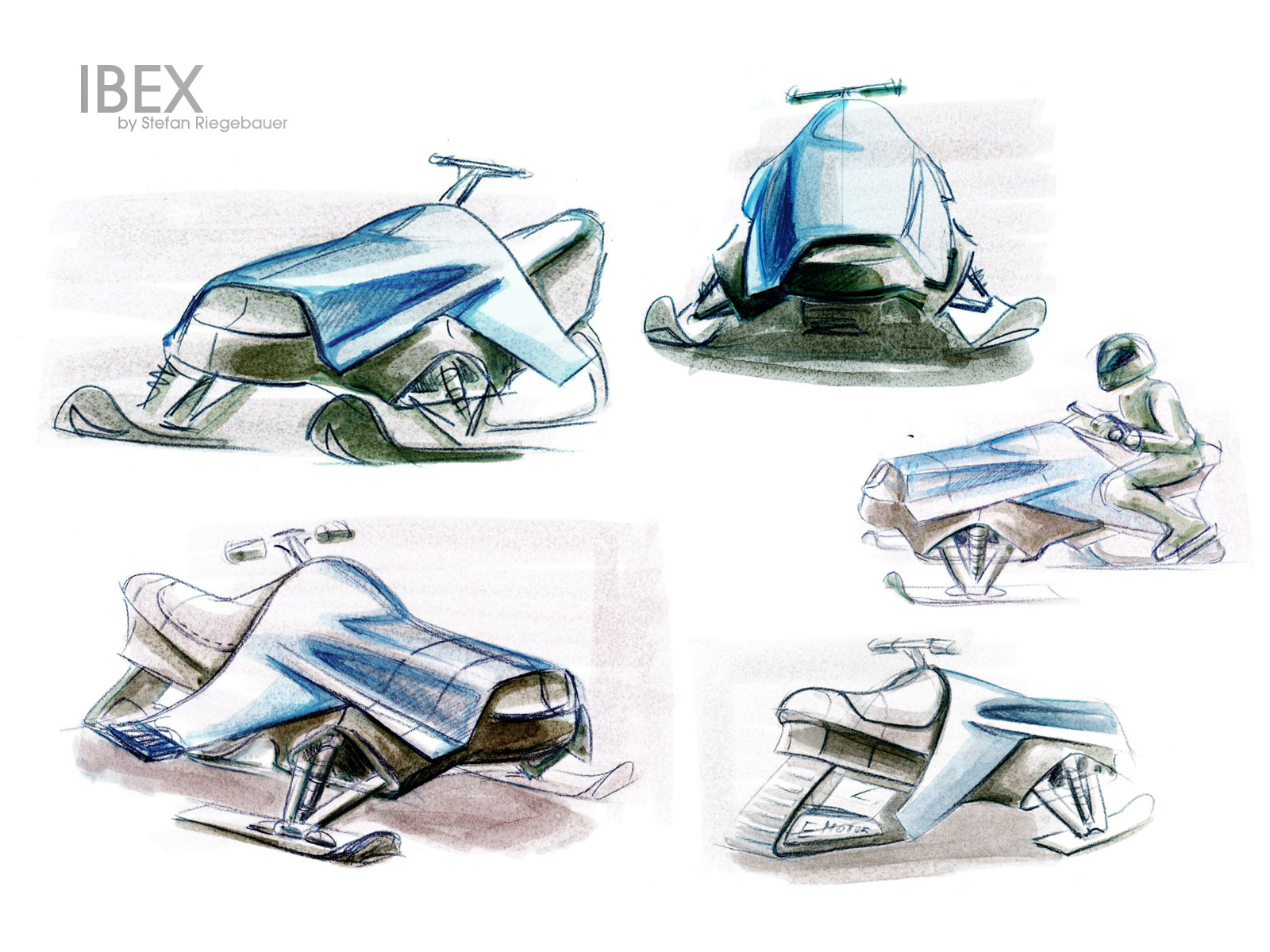 1600x1200 Stefan Riegebauer Sketch Contest Snowmobile - Snowmobile Sketch