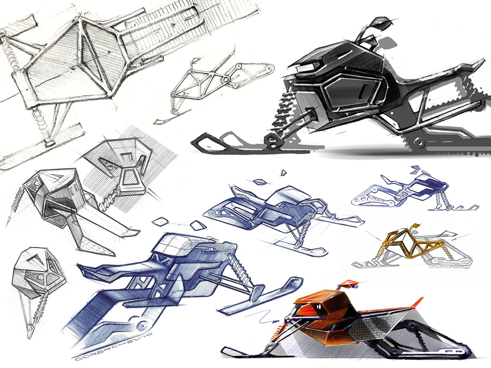 1600x1200 Snowmobile Sketch - Snowmobile Sketch