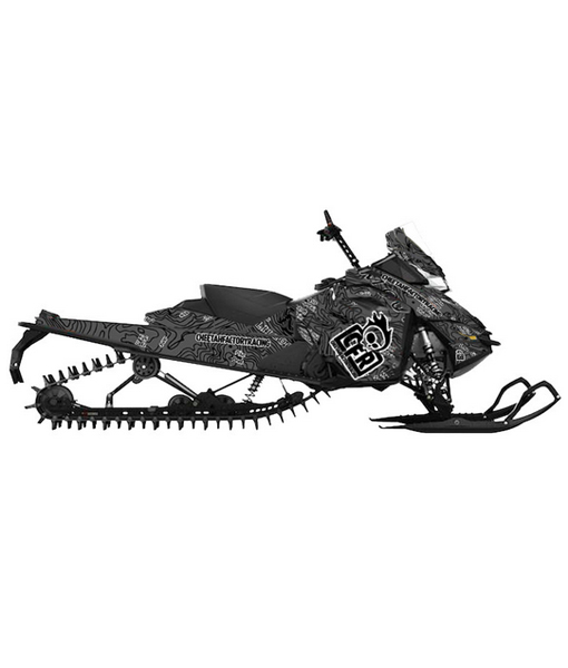 510x600 Cfr Ski Doo Xm Sled Wrap - Snowmobile Sketch