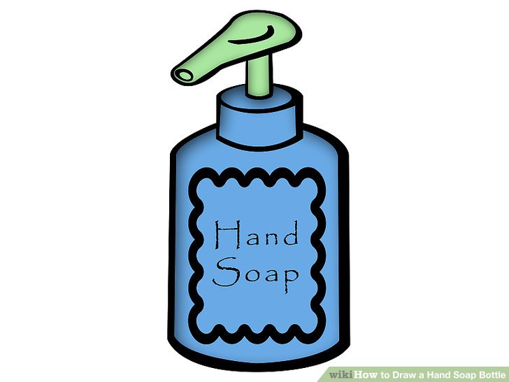 728x546 How To Draw A Hand Soap Bottle 4 Steps (With Pictures) - Soap Sketch