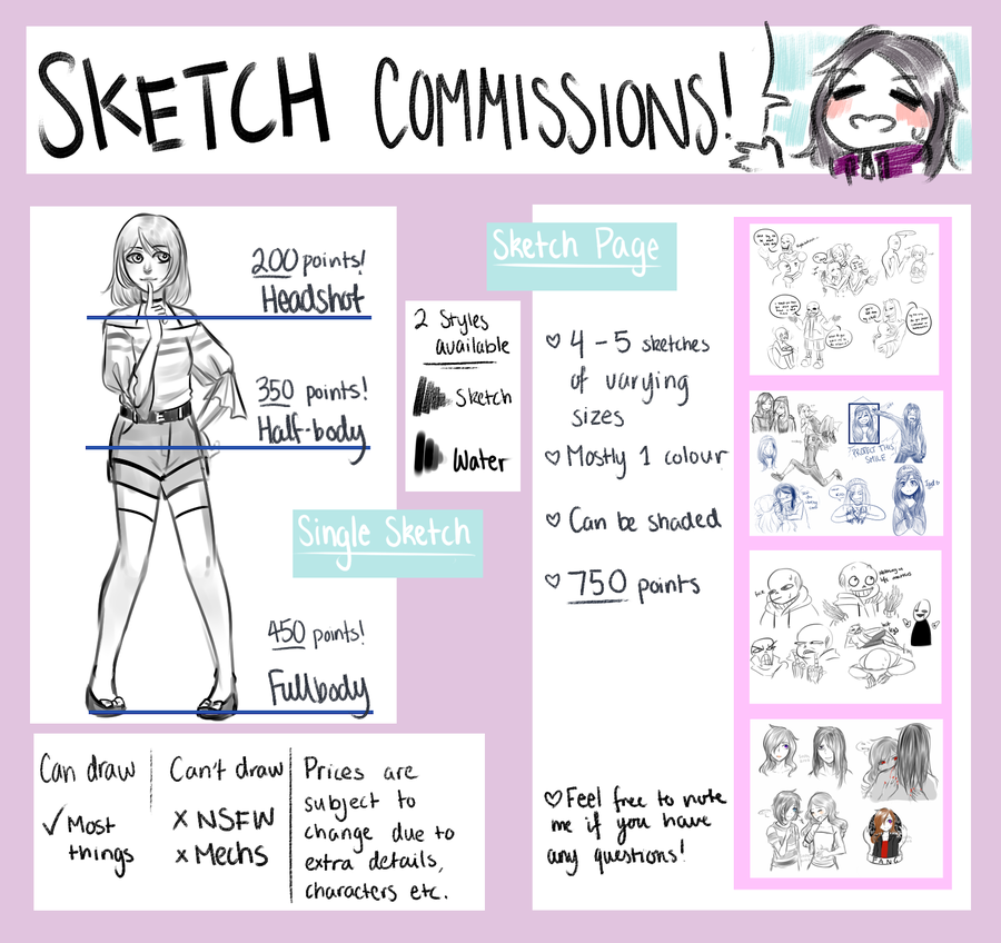 900x848 Open ] Sketch Commissions [Details In Desc] By Soap Ai - Soap Sketch