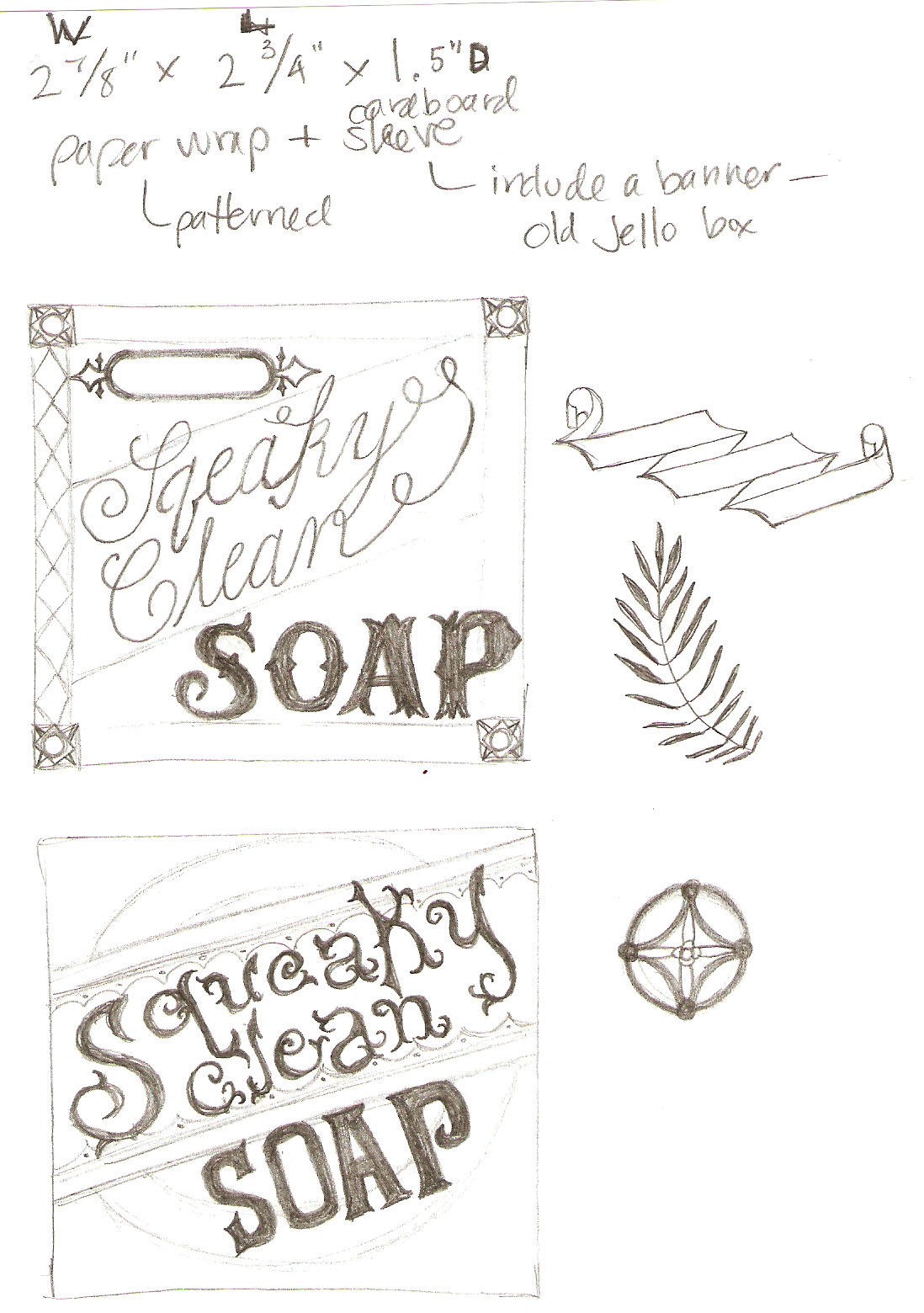 1098x1560 Squeaky Clean Hand Drawn Vintage Soap Packaging Design - Soap Sketch
