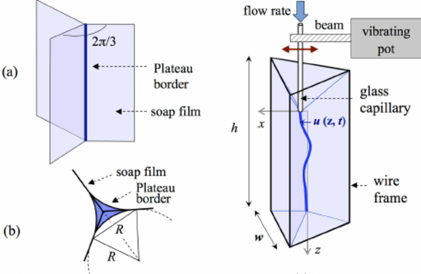 850x554 A) Sketch Of A Plateau Border - Soap Sketch