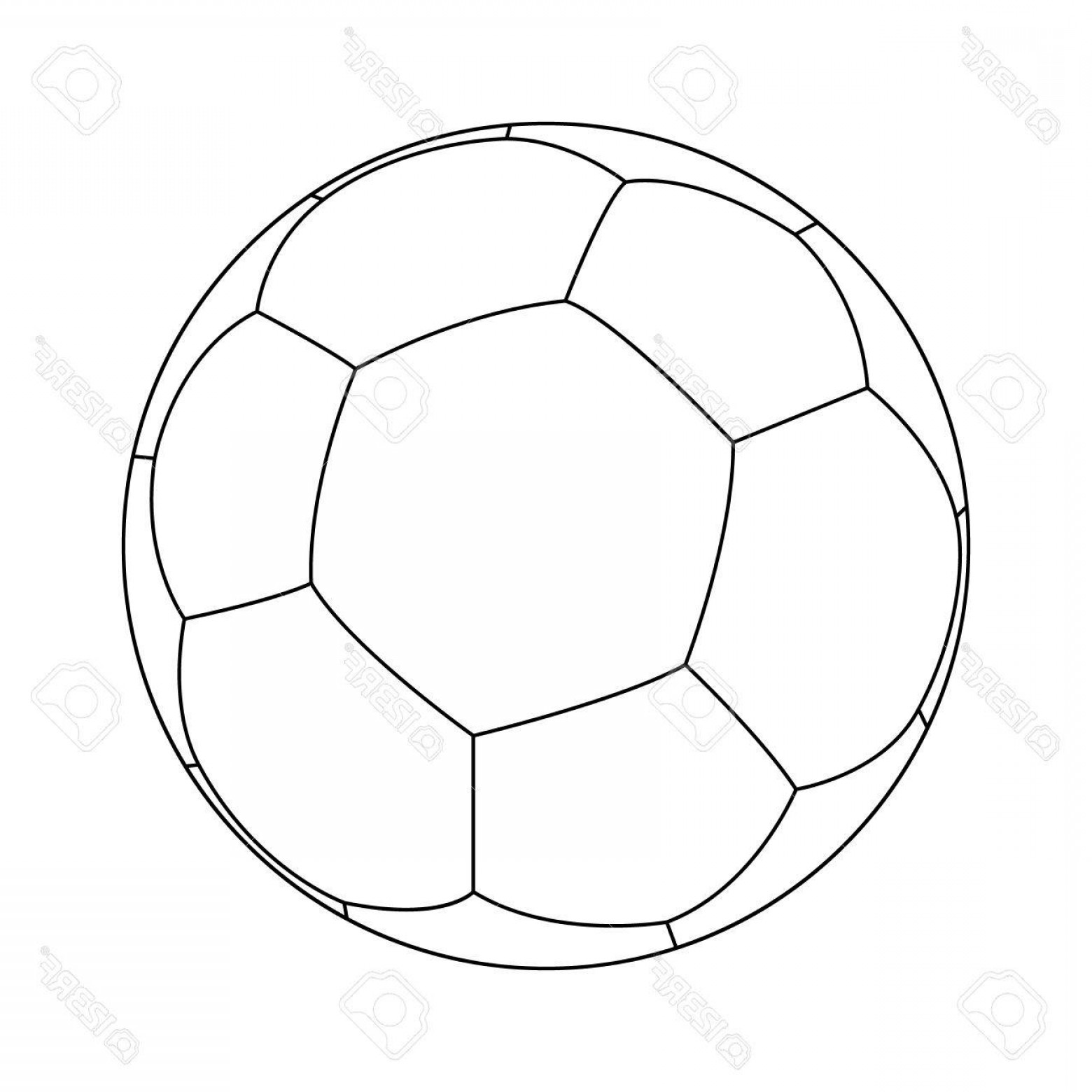 1560x1560 Photostock Vector Sketch Of Football Soccer Ball Lazttweet - Soccer Ball Sketch