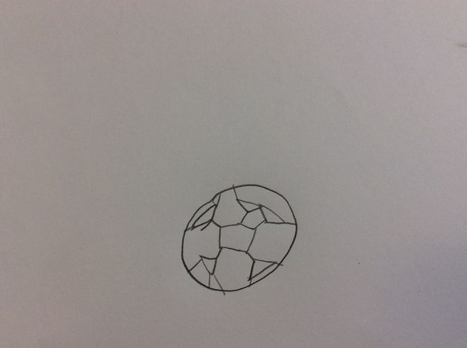 670x500 3 Ways To Draw A Soccer Ball - Soccer Ball Sketch