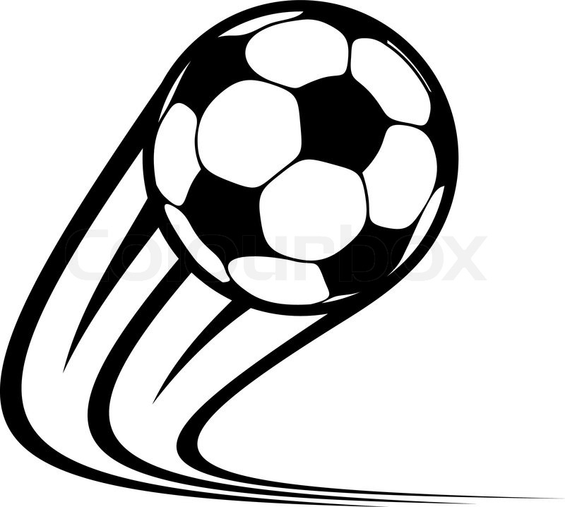 800x718 Zooming Soccer Ball Flying Through The Air With Curved Motion - Soccer Ball Sketch