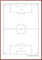 144x206 Half A Soccer Pitch Diagram - Soccer Field Sketch