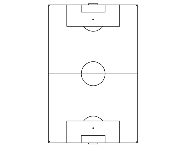 640x505 Soccer (Football) Fields - Soccer Field Sketch