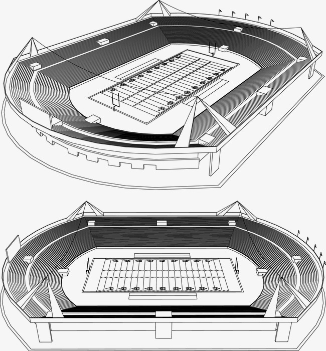 650x700 Football Field Sketch, Football Vector, Sketch Vector, Football - Soccer Field Sketch