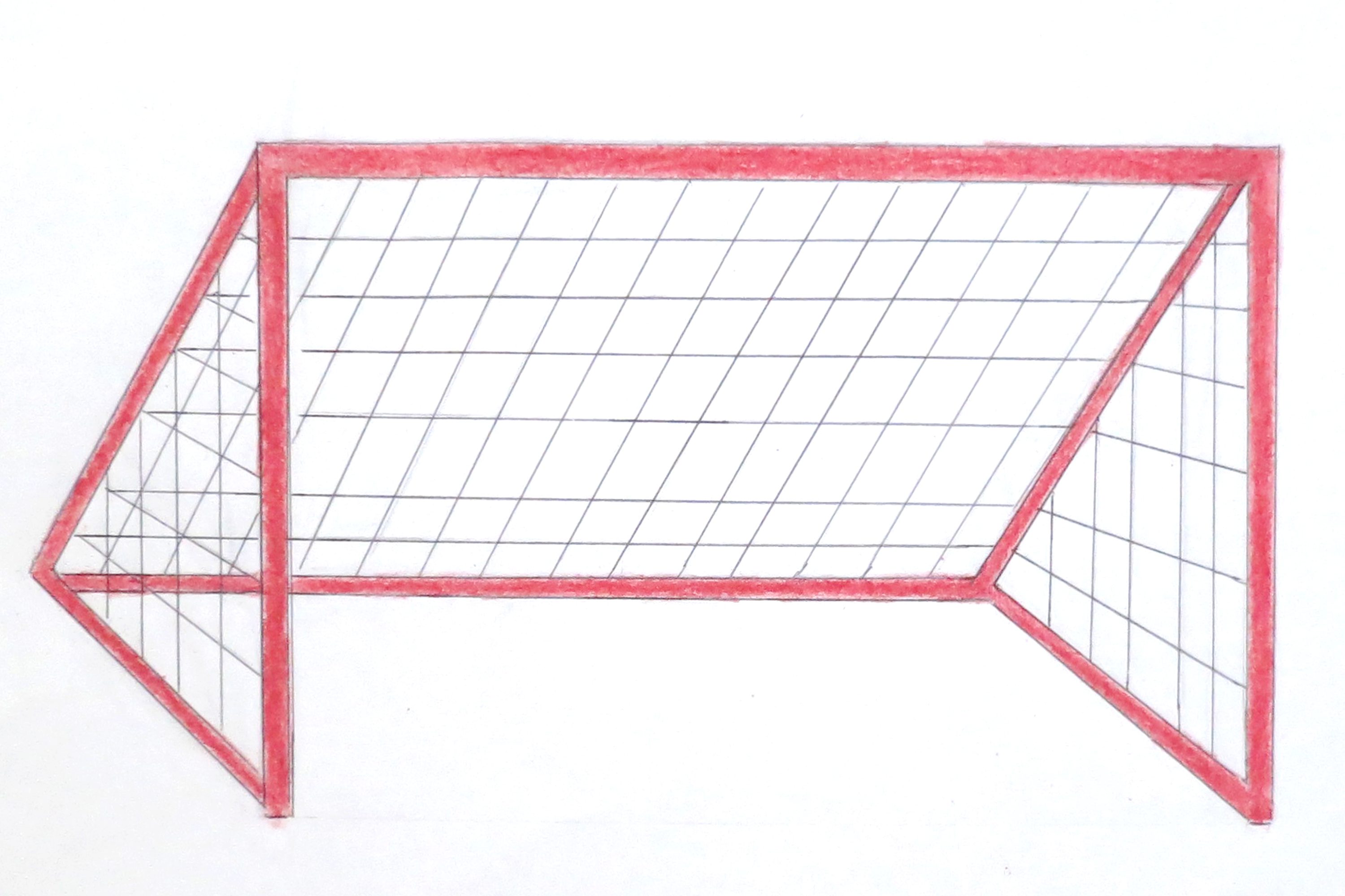 3000x2000 How To Draw A Soccer Goal (With Pictures) Ehow - Soccer Goal Sketch
