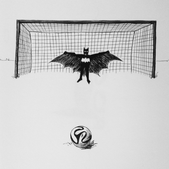 640x640 Soccer Net Sketch - Soccer Goal Sketch