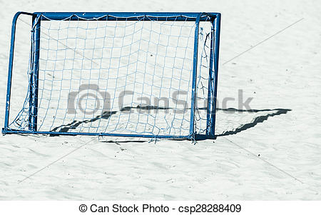 450x301 Summer Vacation, Active Lifestyle Concept. Football Gate On - Soccer Goal Sketch