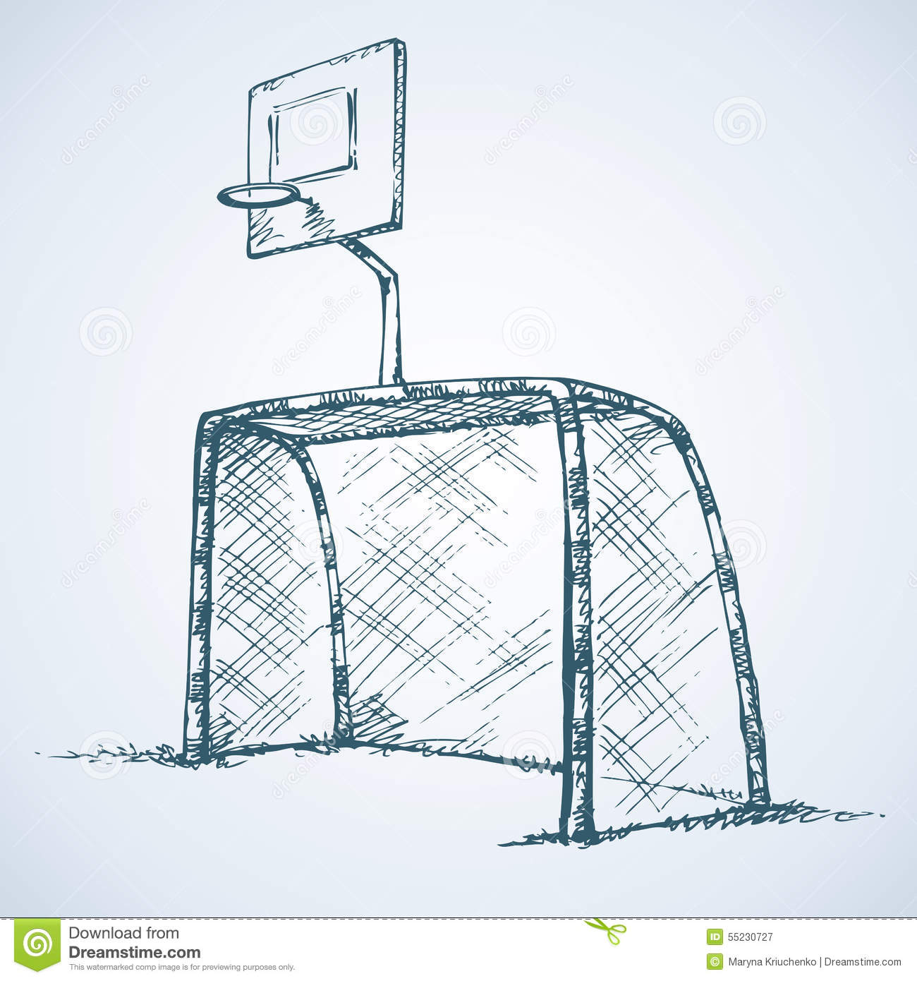 1300x1390 Drawn Football Football Goal 3329481 - Soccer Goal Sketch