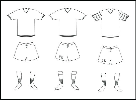 542x396 Soccer Jersey Coloring Page - Soccer Jersey Sketch