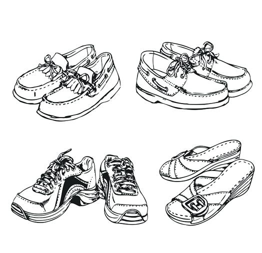524x506 Soccer Shoes Template Sneaker Cut Out Updrill.co - Soccer Shoes Sketch