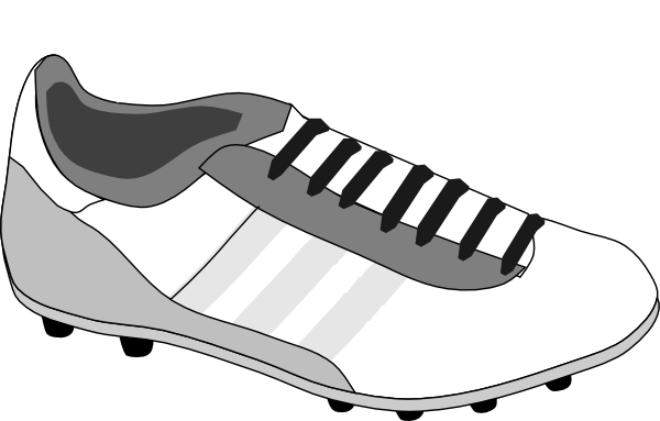600x383 Soccer Clipart Soccer Boot - Soccer Shoes Sketch