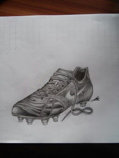 384x512 Soccer Shoe Tattoo Design Soccer Drawings, Tattoo - Soccer Shoes Sketch
