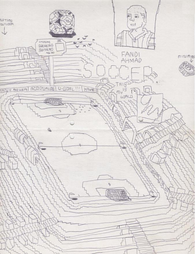 675x878 Gallery Of My Drawings - Soccer Stadium Sketch