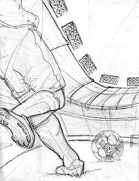 200x261 Sketchbook, Inc. Blog Archive Nike Soccer Illustrations - Soccer Stadium Sketch