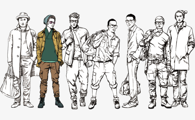 650x400 Sketch Trend Men, Sketch Vector, Sketch, Line Png And Vector For - Social Sketch