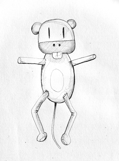 411x554 Sock Monkey Michael Scott Illustration Amp Design - Sock Monkey Sketch