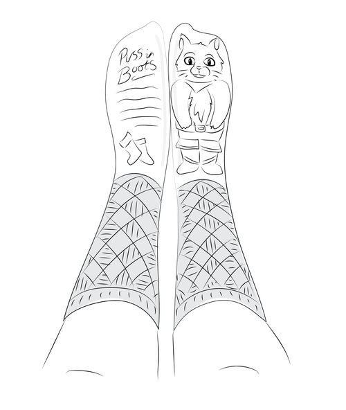 500x592 Sock Stories - Socks Sketch