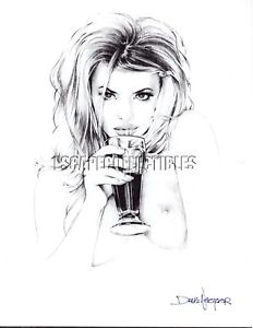 232x300 Dave Nestler Soda Pop Signed Sketch Print Ebay - Soda Sketch