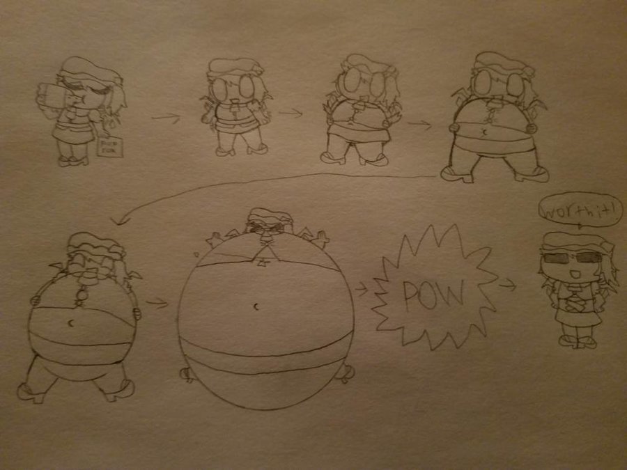 900x675 Flandre, Pop Rocks, And Soda (Sketch) By Parallaxthedarkone On - Soda Sketch