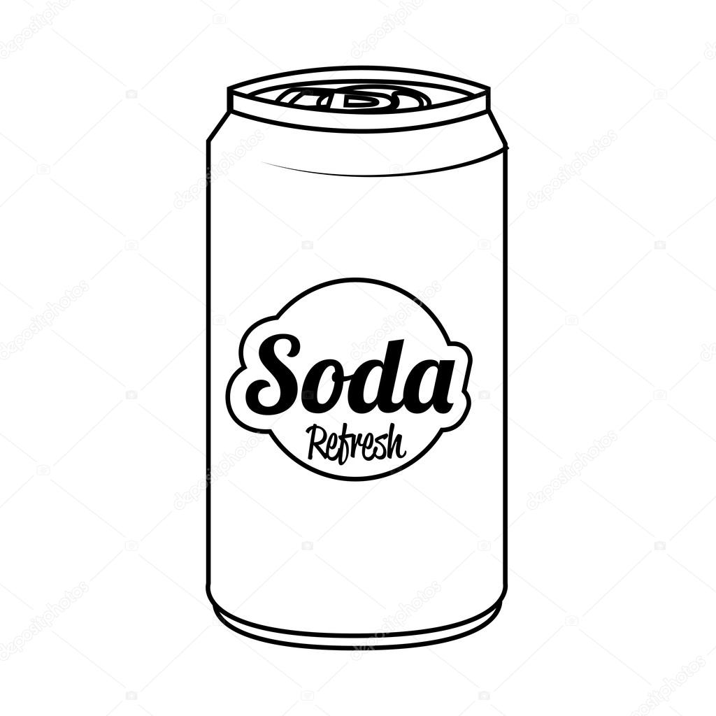 1024x1024 Collection Of Can Of Soda Drawing High Quality, Free - Soda Sketch