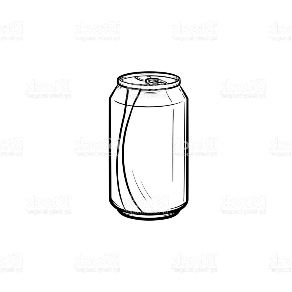 1024x1024 Best Hd Soda Pop Can Hand Drawn Sketch Icon Vector Drawing - Soda Sketch