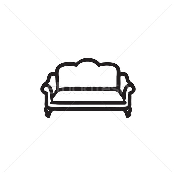600x600 Sofa Sketch Icon. Vector Illustration Andrei Krauchuk (Rastudio - Sofa Sketch