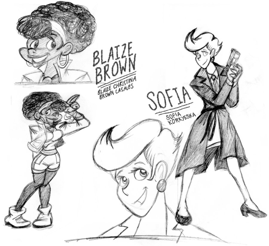 900x825 Blaize Brown And Sofia Sketch By Ralftheralfman - Sofia Sketch