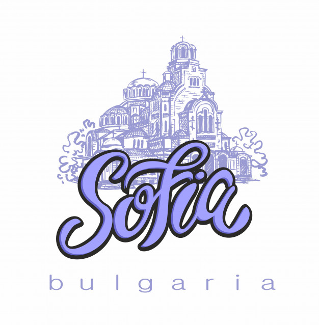 626x638 Sofia, Bulgaria. Sketch. Lettering. Vector Premium Download - Sofia Sketch