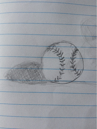 320x428 Just A Sketch Of A Softball. I - Softball Sketch
