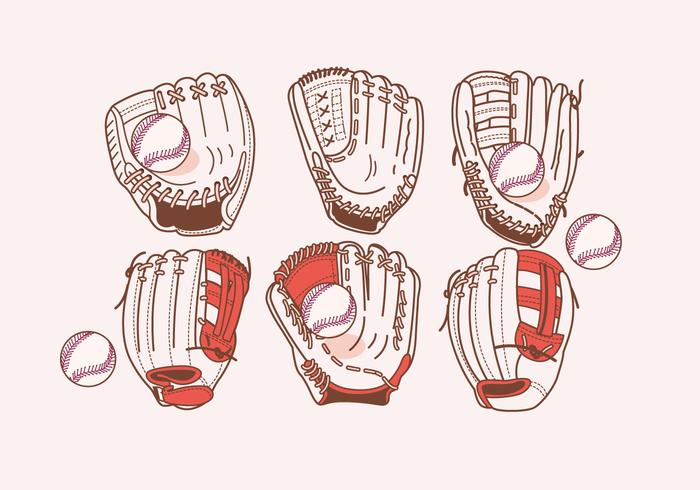 700x490 Softball Glove Vector - Softball Sketch