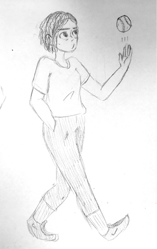 320x506 Softball Drawings On Paigeeworld. Pictures Of Softball - Softball Sketch