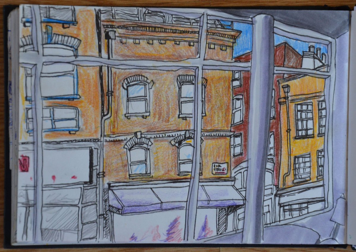 1200x849 Tim Wheatley On Twitter Soho Sketch No.015 The View Out The - Soho Sketch